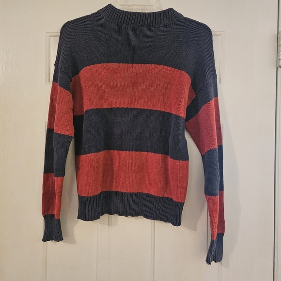 VTG ALPS 90s Color Block Knit Sweater Merrimac Valley New England Mens Medium - Picture 3 of 4